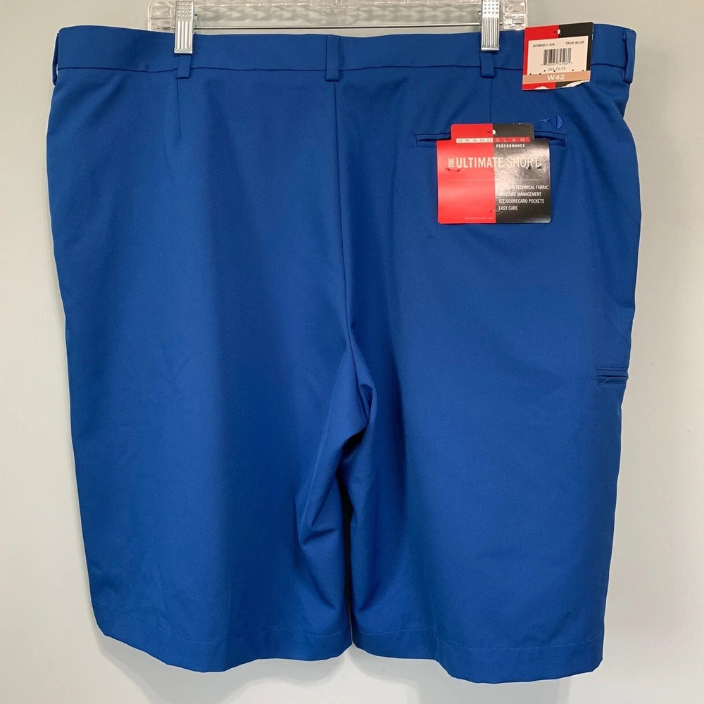 Grand Slam Performance Men's Golf The Ultimate Short Flat Front in Blue Size 42